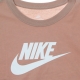maglietta corta donna essential crop icon tee ROSE WHISPER/WHITE
