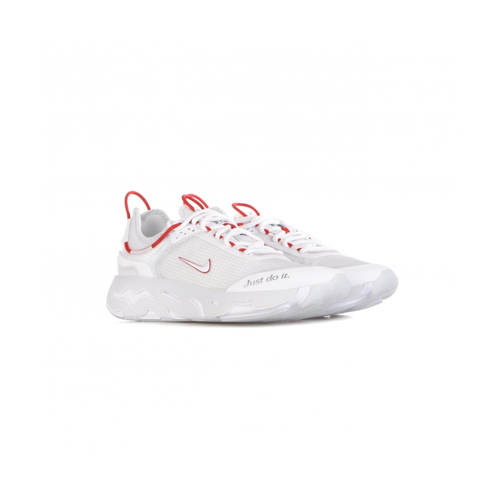 scarpa bassa uomo react live WHITE/WHITE/UNIVERSITY RED/NOBLE GREEN