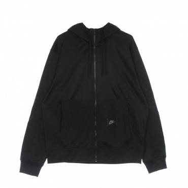 felpa cappuccio zip uomo sportswear spu dri-fit fleece full-zip hoodie bb BLACK/BLACK