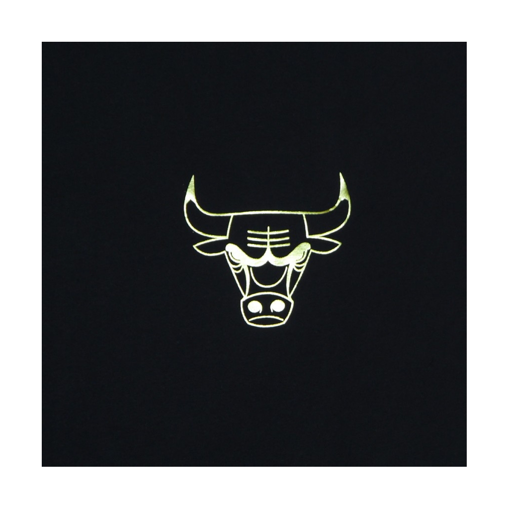 maglietta uomo nba stacked metallic print oversized tee chibul BLACK/GOLD
