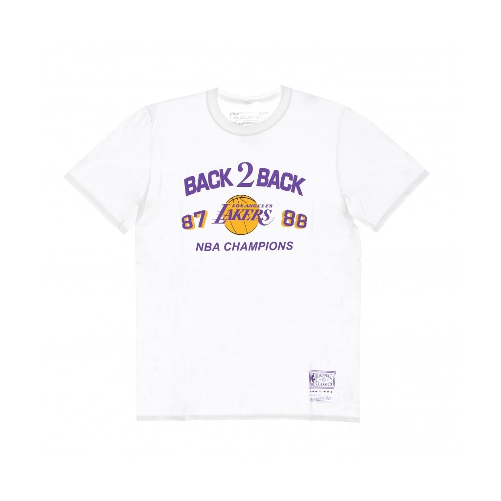 maglietta uomo nba back 2 back tee hardwood classics loslak WHITE