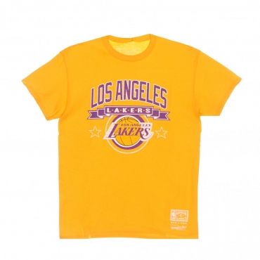 maglietta uomo nba los angeles lakers tee hardwood classics loslak YELLOW