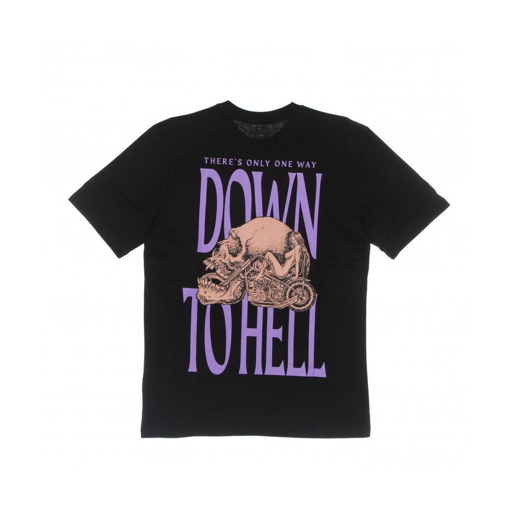 maglietta uomo down to hell tee BLACK