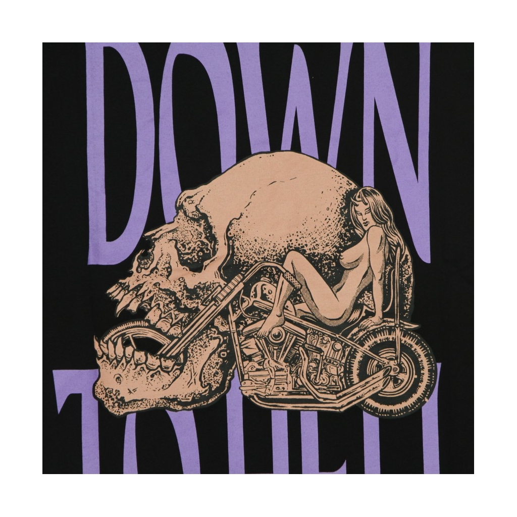 maglietta uomo down to hell tee BLACK