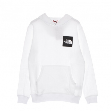 felpa cappuccio uomo fine hoodie WHITE