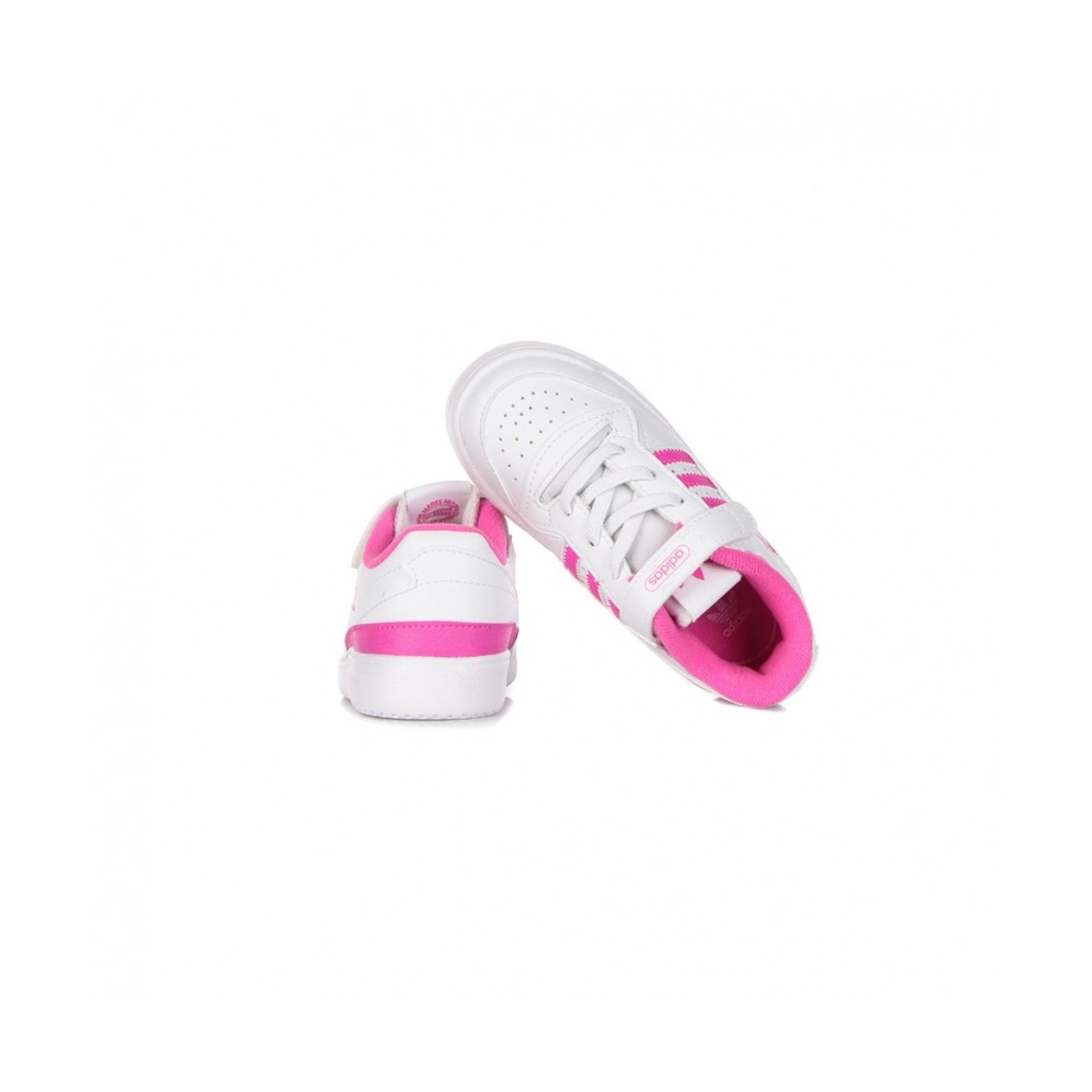 scarpa bassa bambina forum low i CLOUD WHITE/CLOUD WHITE/SCREAMING PINK