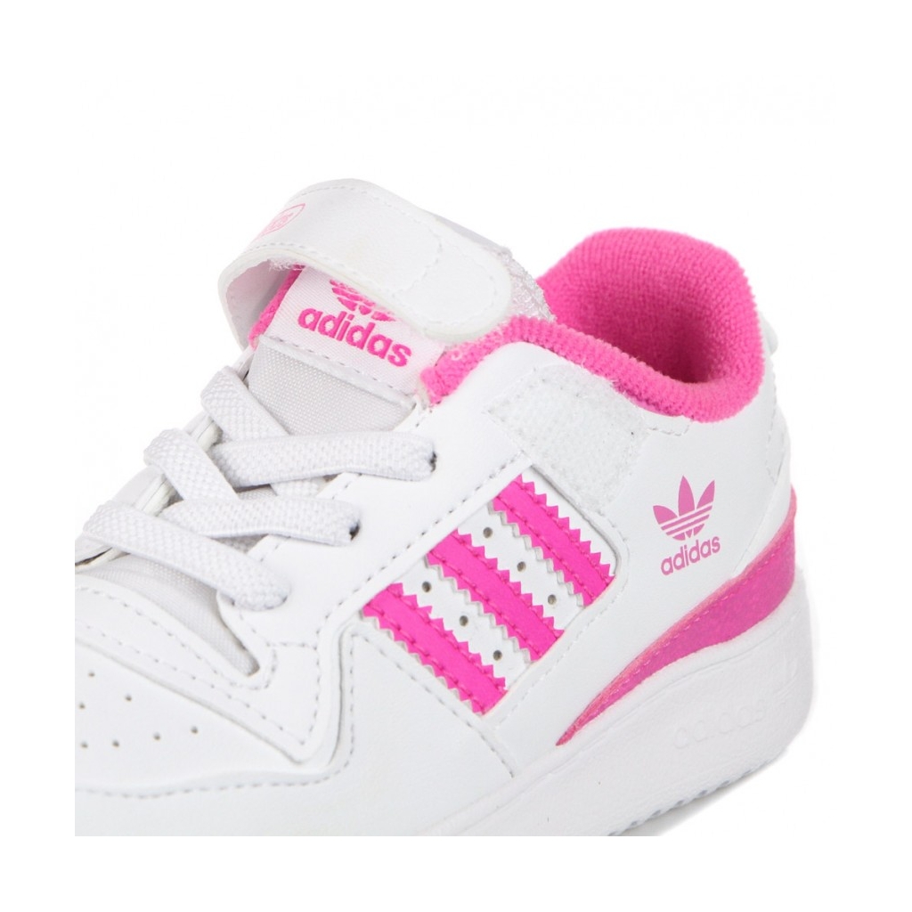 scarpa bassa bambina forum low i CLOUD WHITE/CLOUD WHITE/SCREAMING PINK