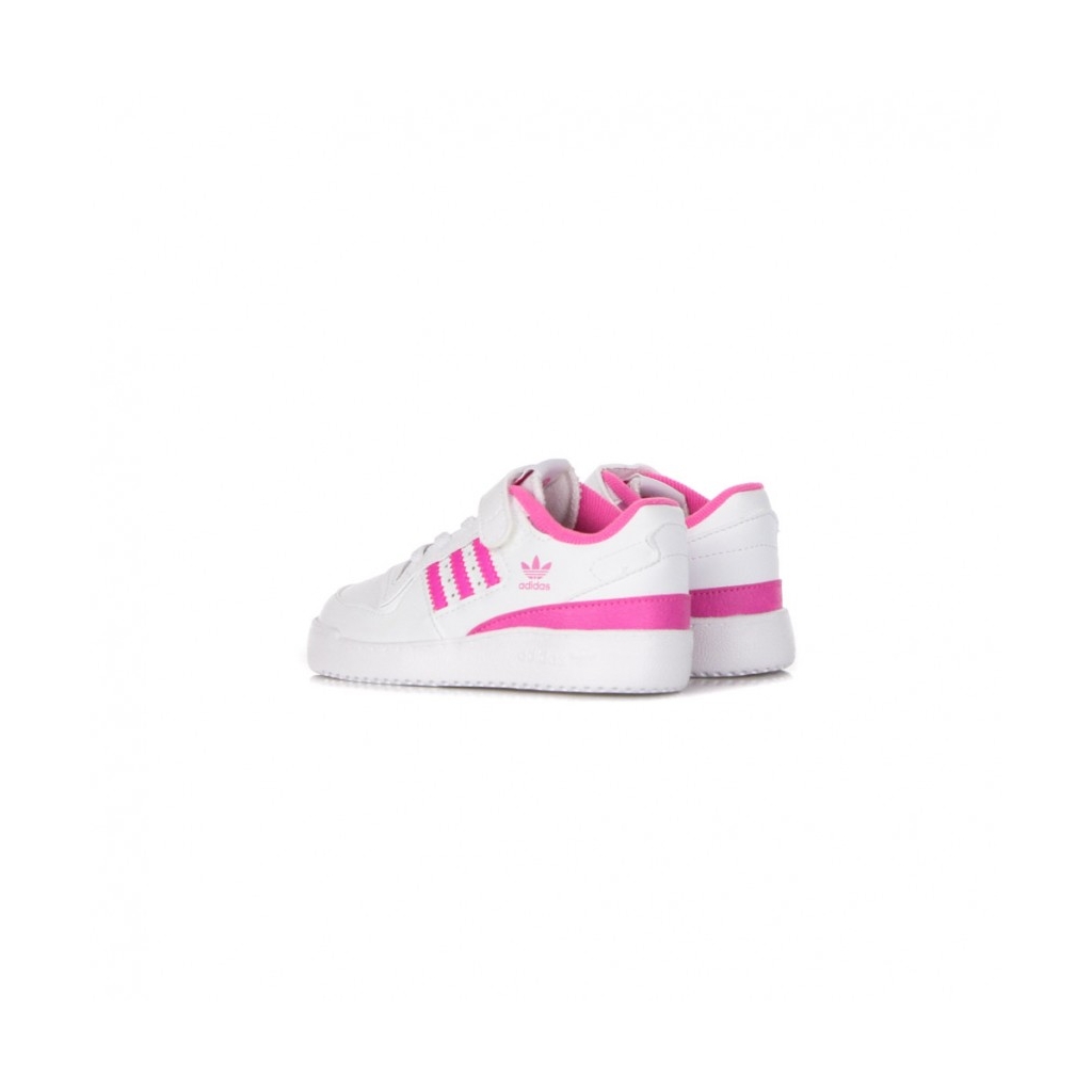 scarpa bassa bambina forum low i CLOUD WHITE/CLOUD WHITE/SCREAMING PINK