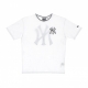 maglietta uomo mlb distressed graphic oversized tee neyyan WHITE