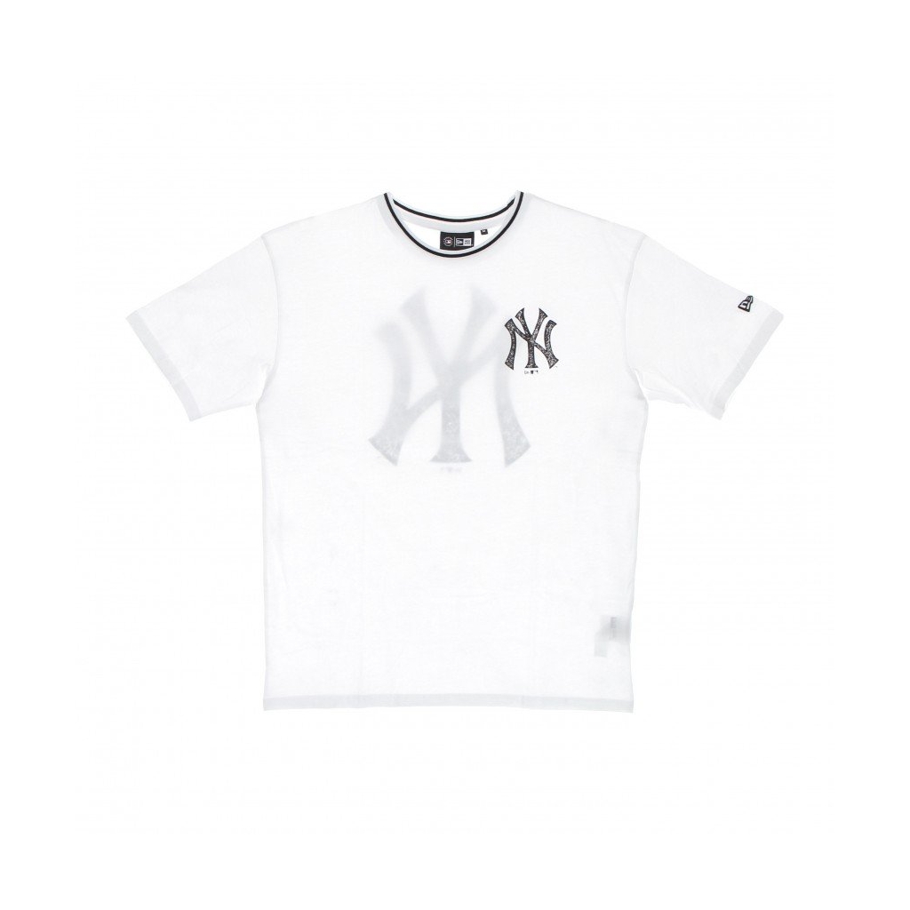 maglietta uomo mlb distressed graphic oversized tee neyyan WHITE