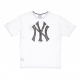 maglietta uomo mlb distressed graphic oversized tee neyyan WHITE