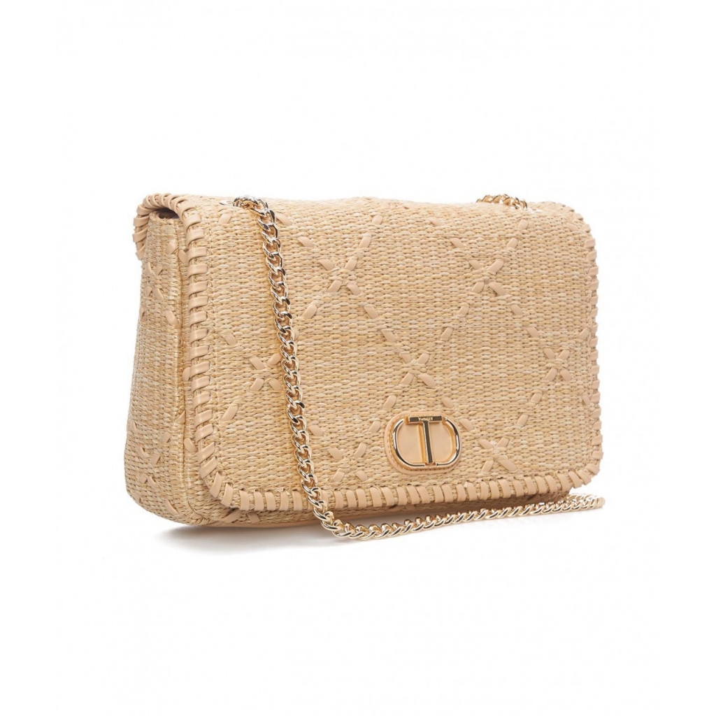 Borsa in rafia beige