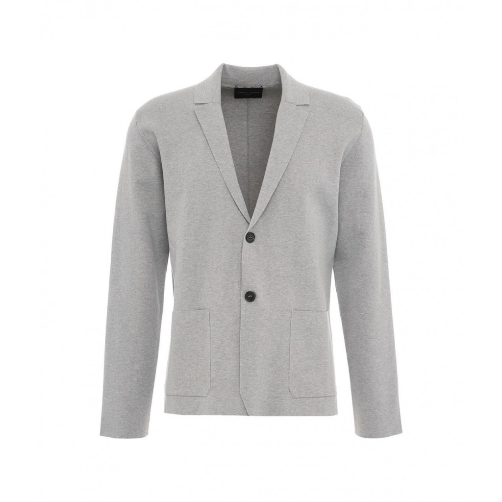 Blazer in cotone blu scuro