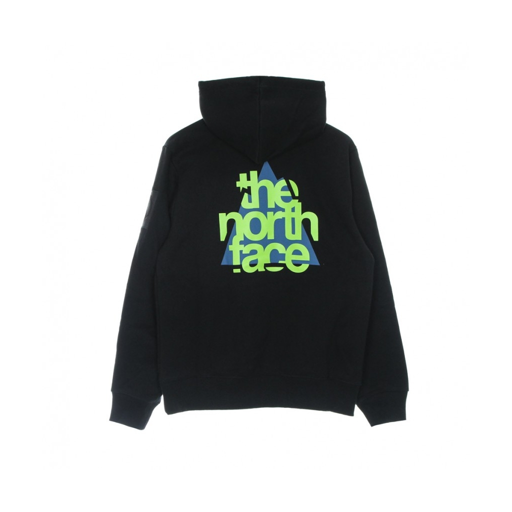 felpa cappuccio uomo mountain heavyweight po hoodie BLACK