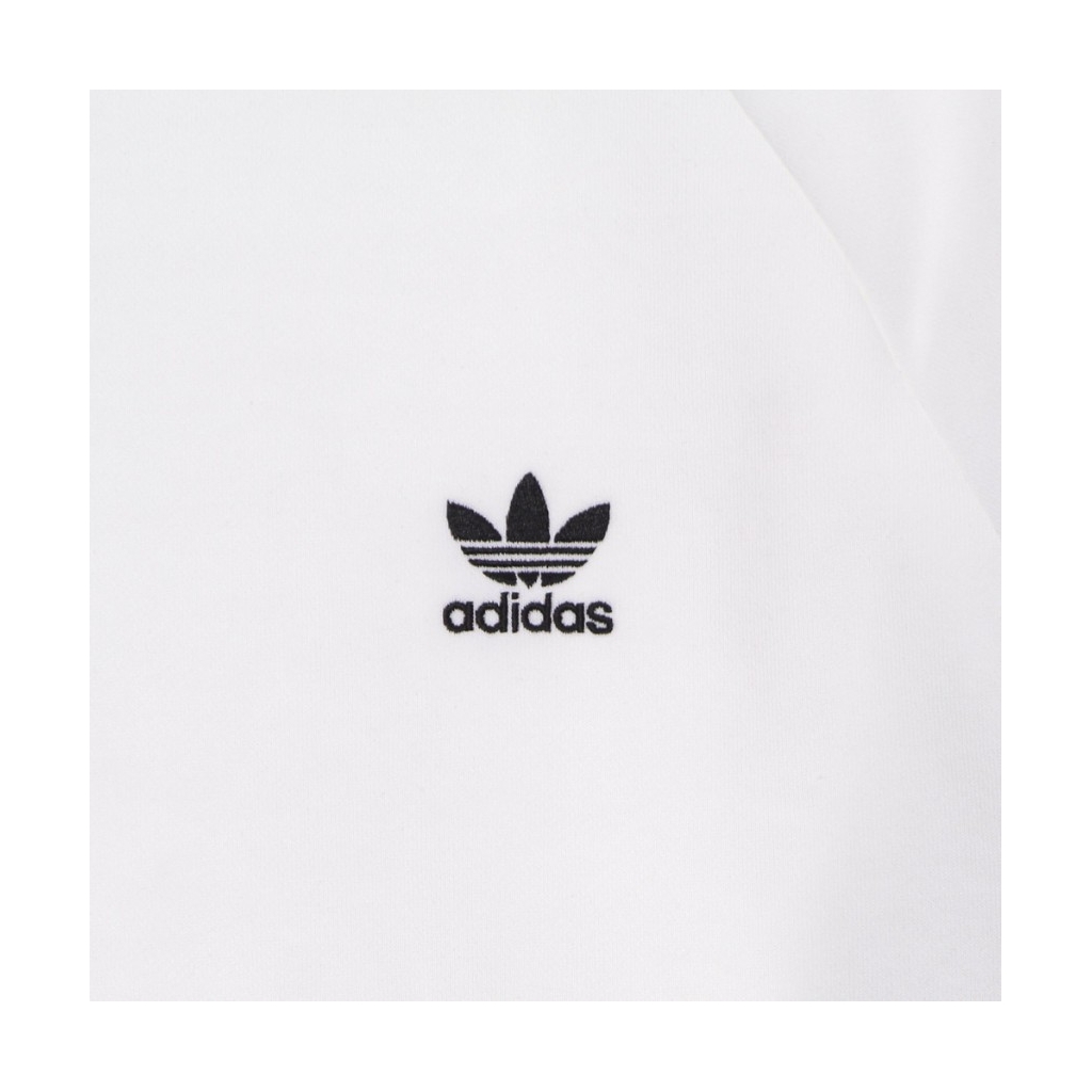 felpa girocollo uomo 3-stripes crew WHITE