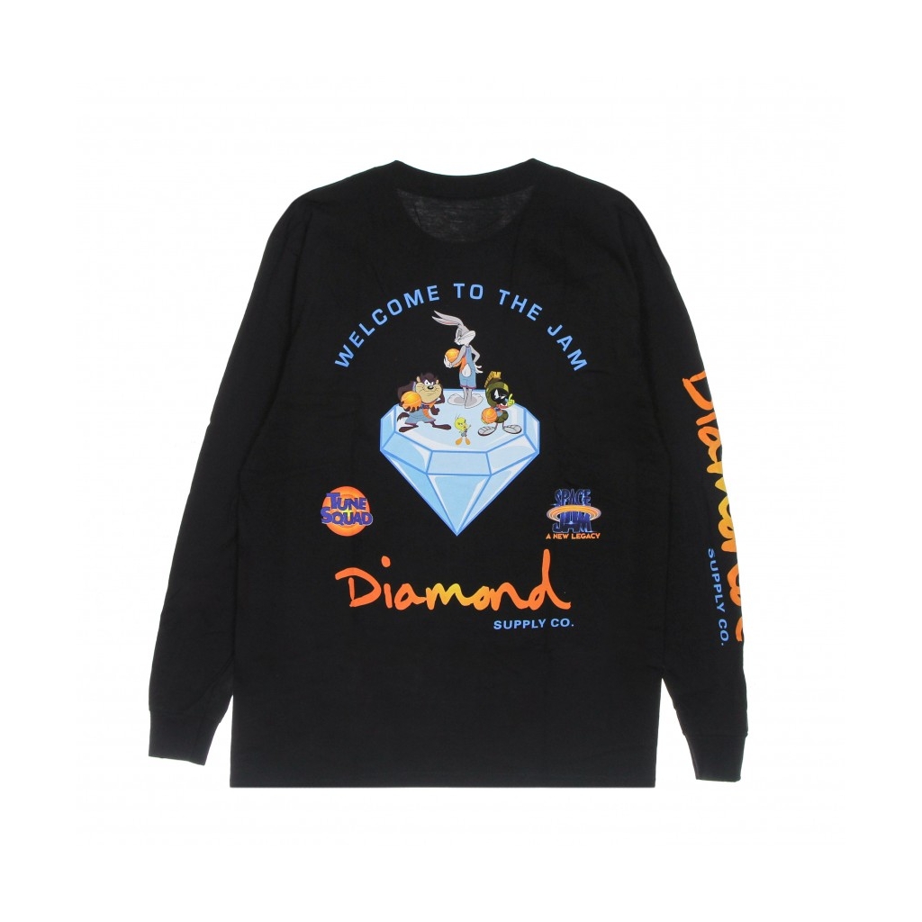 maglietta manica lunga uomo welcome to the jam l/s tee x space jam 2 BLACK