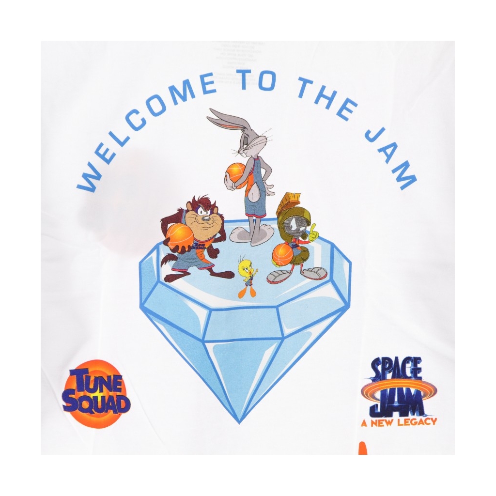 maglietta manica lunga uomo welcome to the jam l/s tee x space jam 2 WHITE