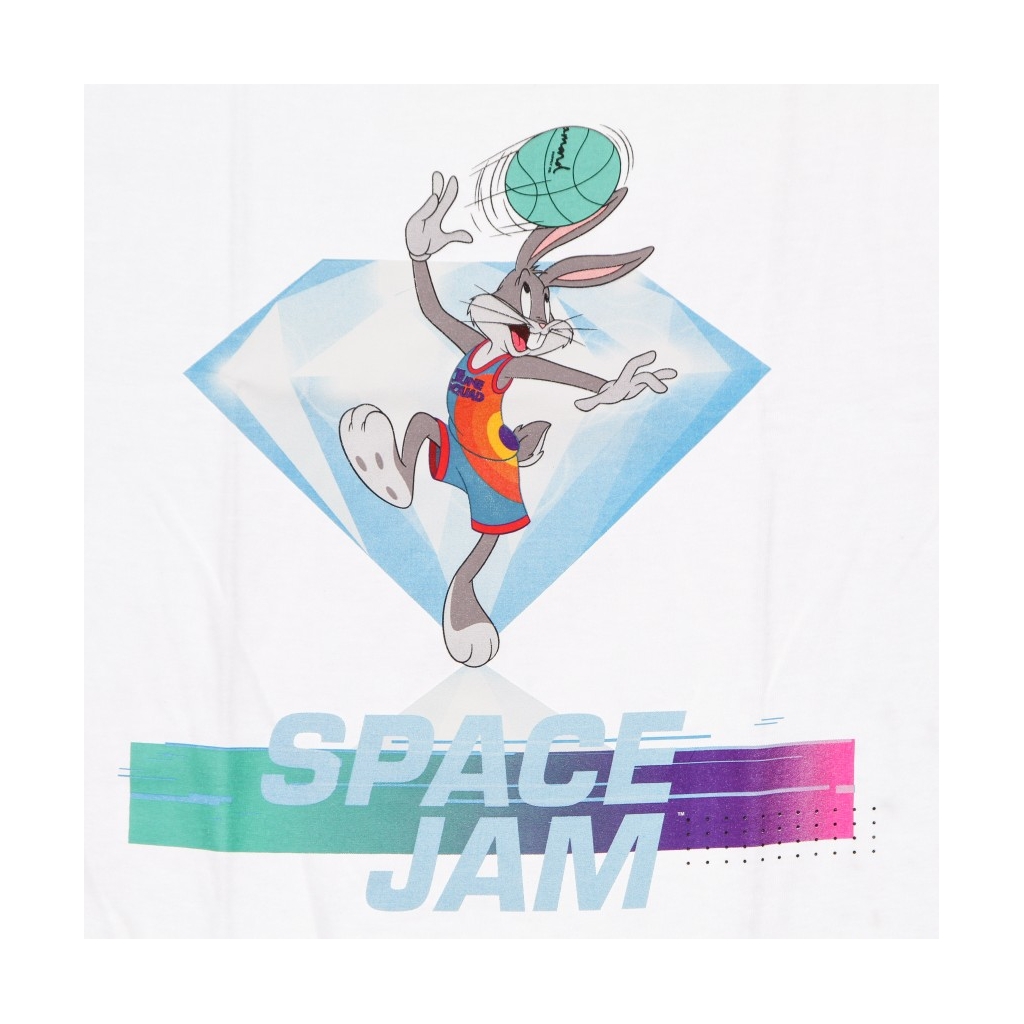 maglietta manica lunga uomo hook shot l/s tee x space jam 2 WHITE