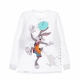 maglietta manica lunga uomo hook shot l/s tee x space jam 2 WHITE