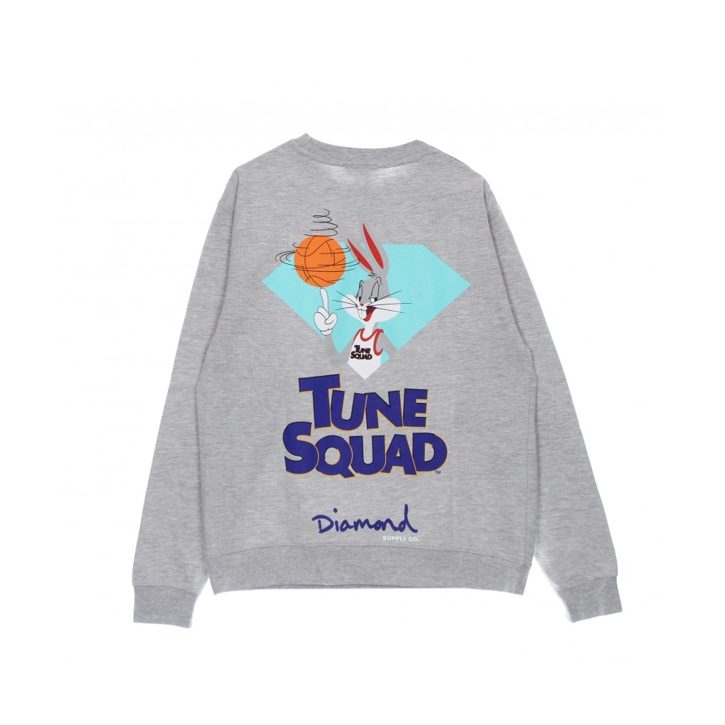 felpa girocollo uomo bugs bunny crew x space jam 2 HEATHER GREY