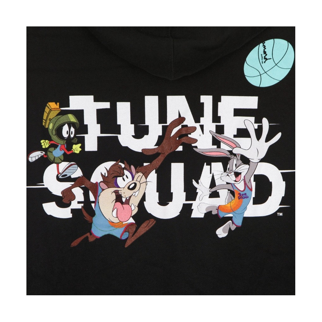 felpa cappuccio uomo daffy duck hoodie x space jam 2 BLACK