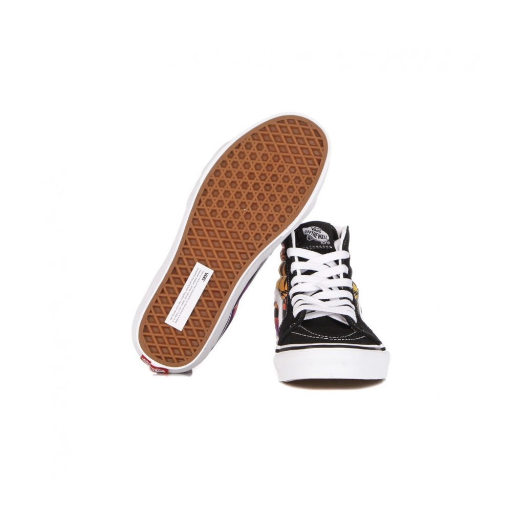 scarpa alta uomo sk8-hi graphic check BLACK/MULTI