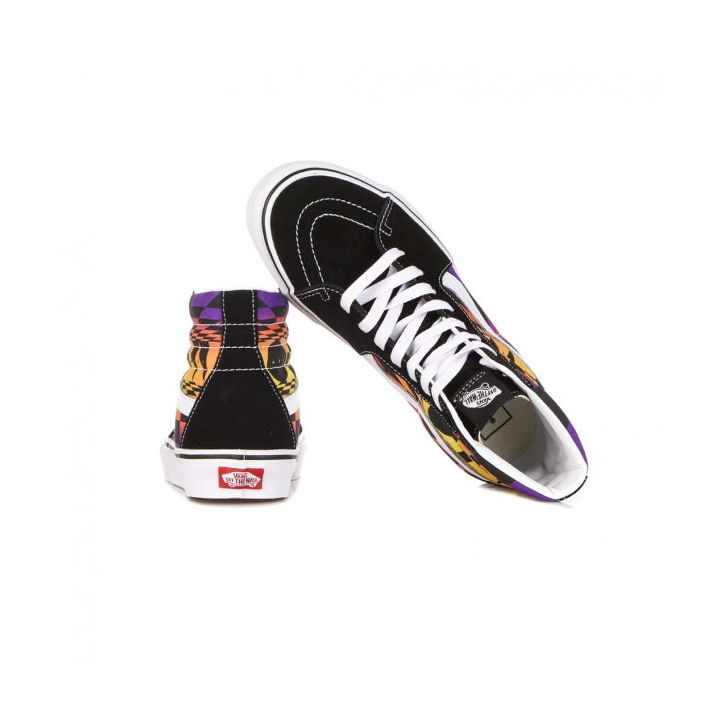 scarpa alta uomo sk8-hi graphic check BLACK/MULTI