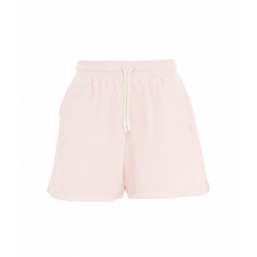Shorts in spugna rosa