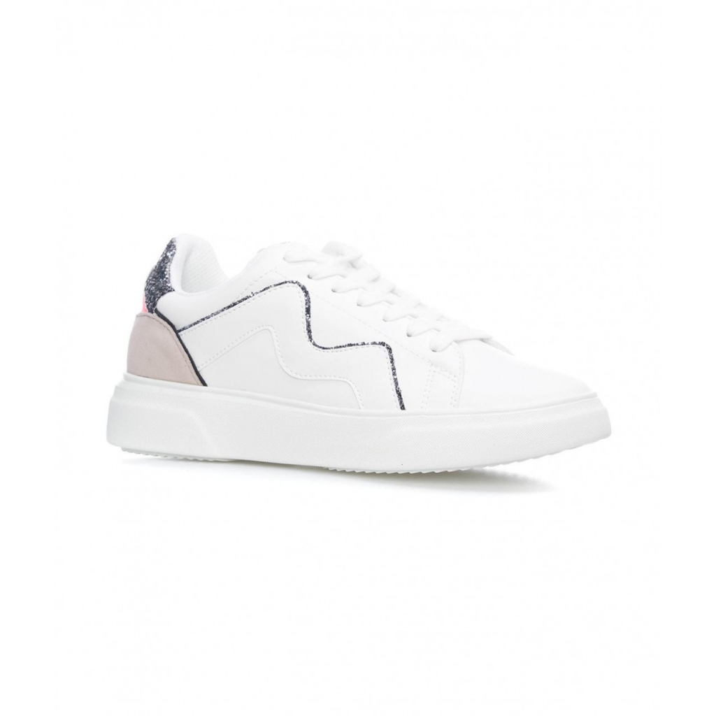 Sneakers con logo bianco