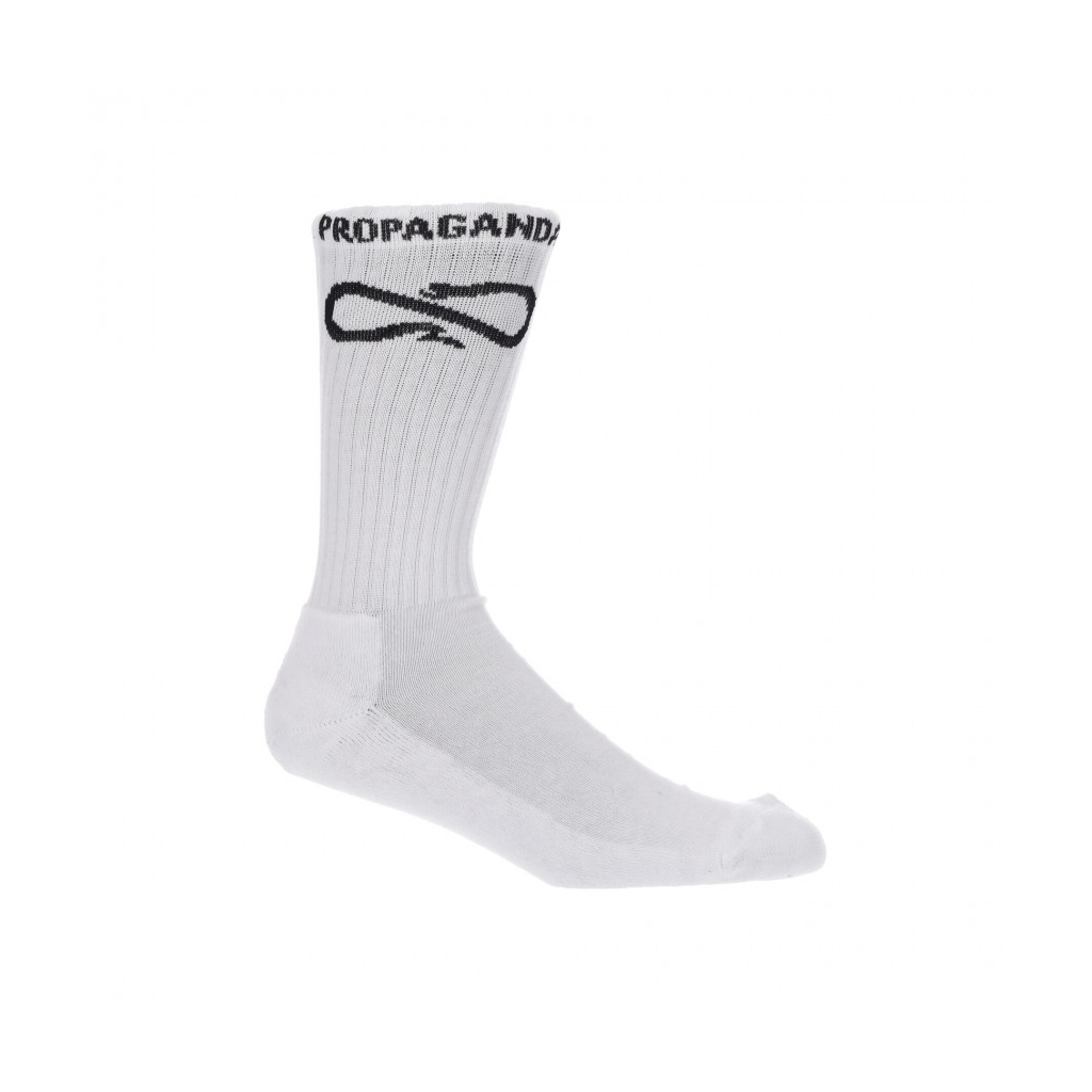 calza media uomo logo mid socks WHITE/BLACK