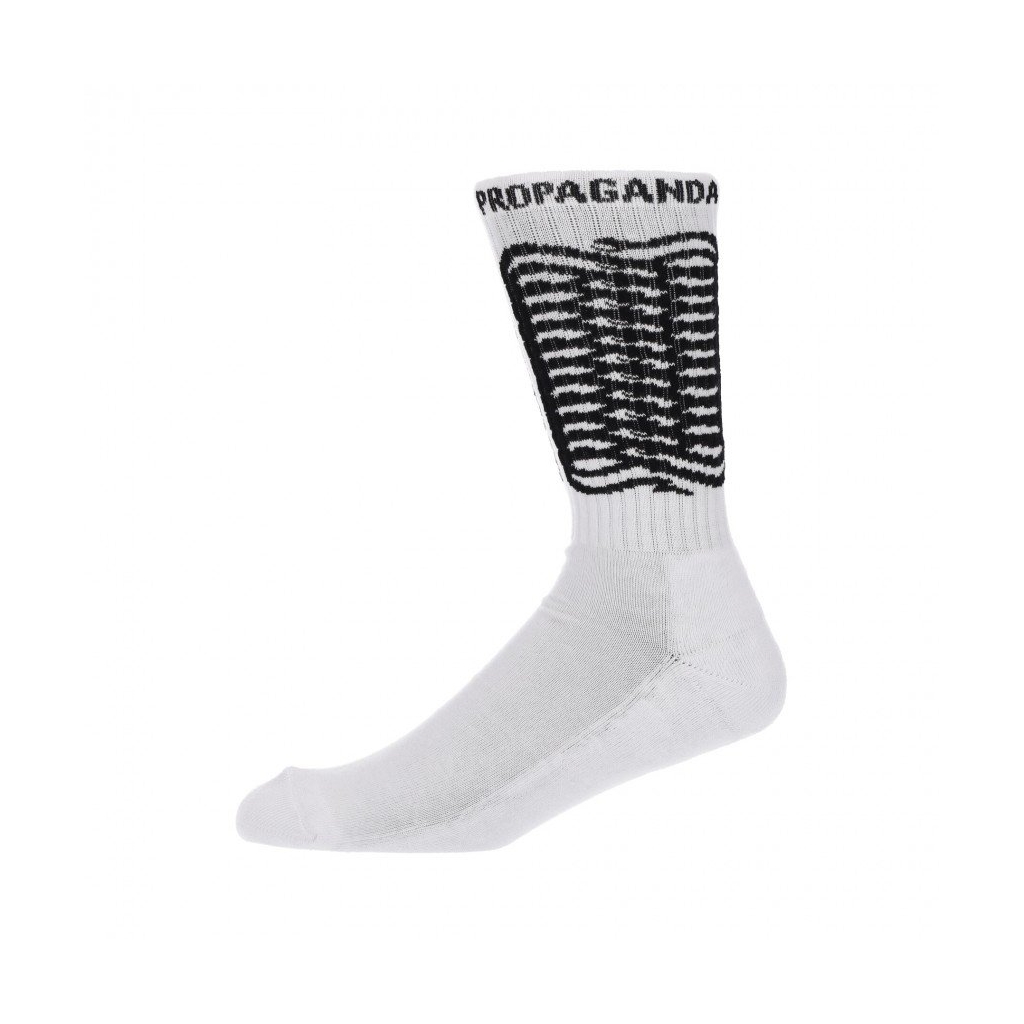 calza media uomo ribs socks WHITE