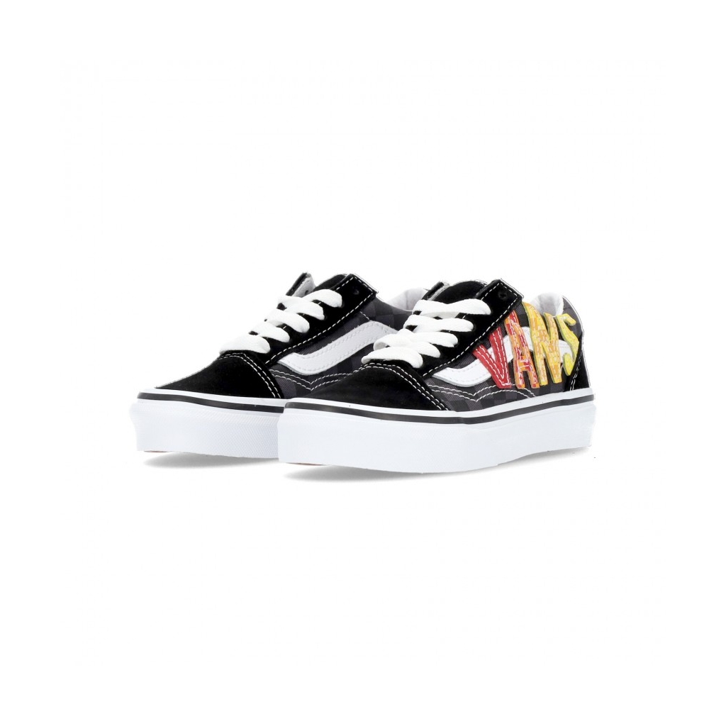 scarpa bassa bambino old skool flame logo repeat BLACK/MULTI