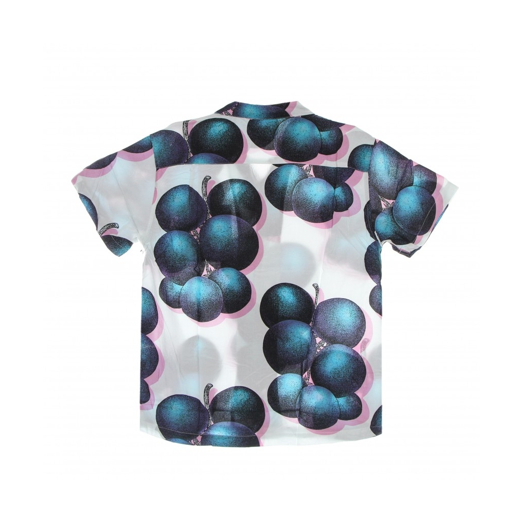 camicia manica corta uomo blueberries woven WHITE/MULTI