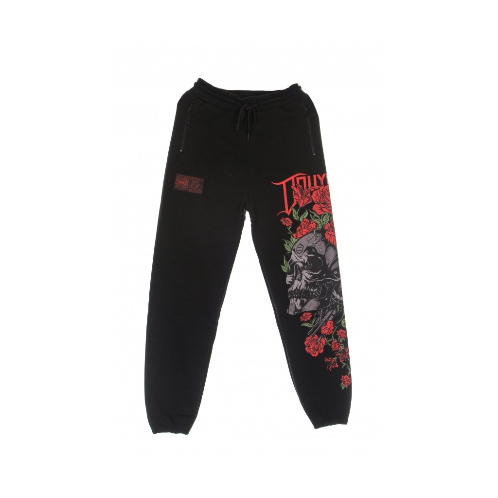 pantalone tuta leggero uomo rossa primavera sweatpants BLACK