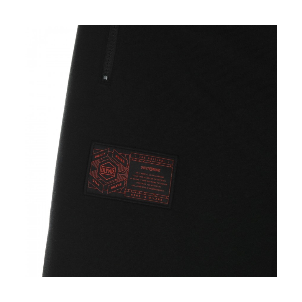 pantalone tuta leggero uomo rossa primavera sweatpants BLACK