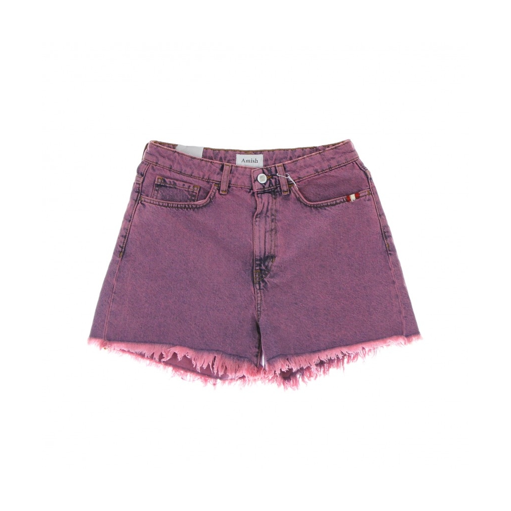 jeans corto donna short ivy denim overdye LILLA