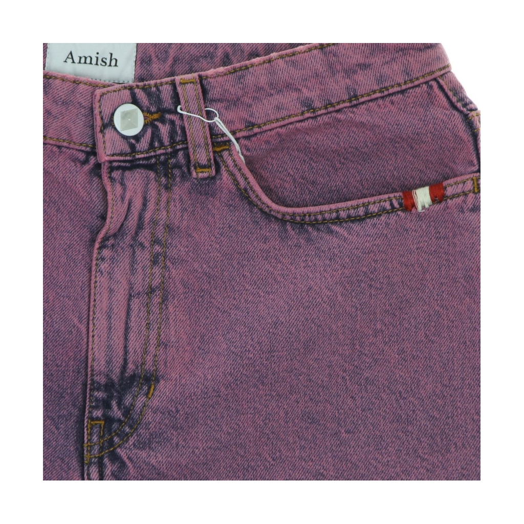 jeans corto donna short ivy denim overdye LILLA