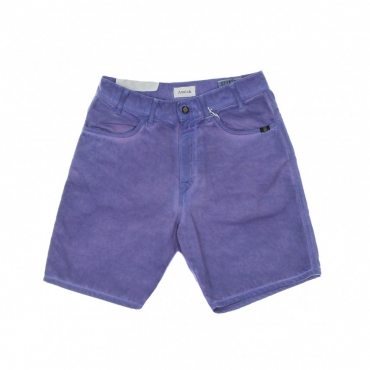 jeans corto uomo bermuda bernie bull spray dyed PURPLE