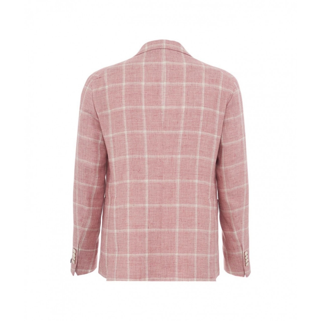 Blazer vichy rosa antico