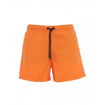 Swim shorts con logo arancione