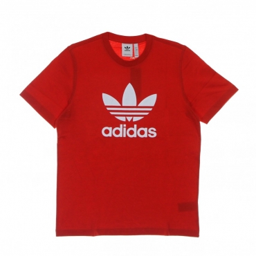 maglietta uomo trefoil tee VIVID RED/WHITE