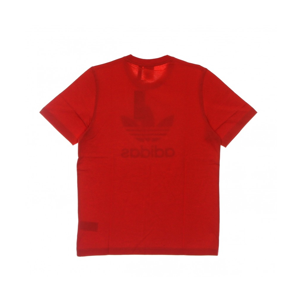 maglietta uomo trefoil tee VIVID RED/WHITE