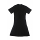 vestito donna long tee dress BLACK