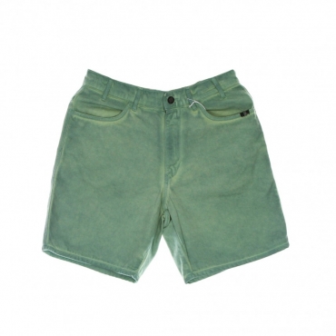 jeans corto uomo bermuda bernie bull spray dyed GREEN