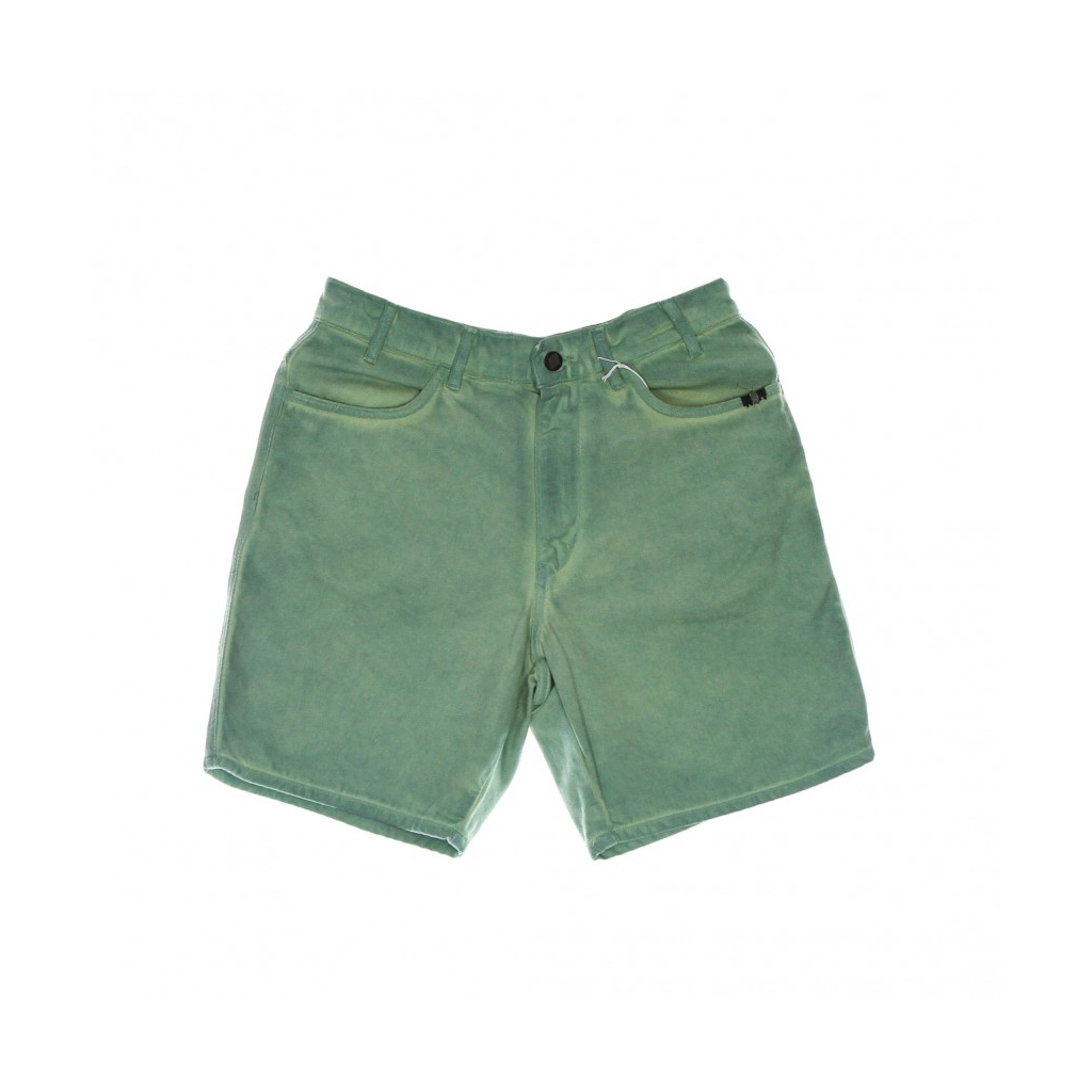 jeans corto uomo bermuda bernie bull spray dyed GREEN