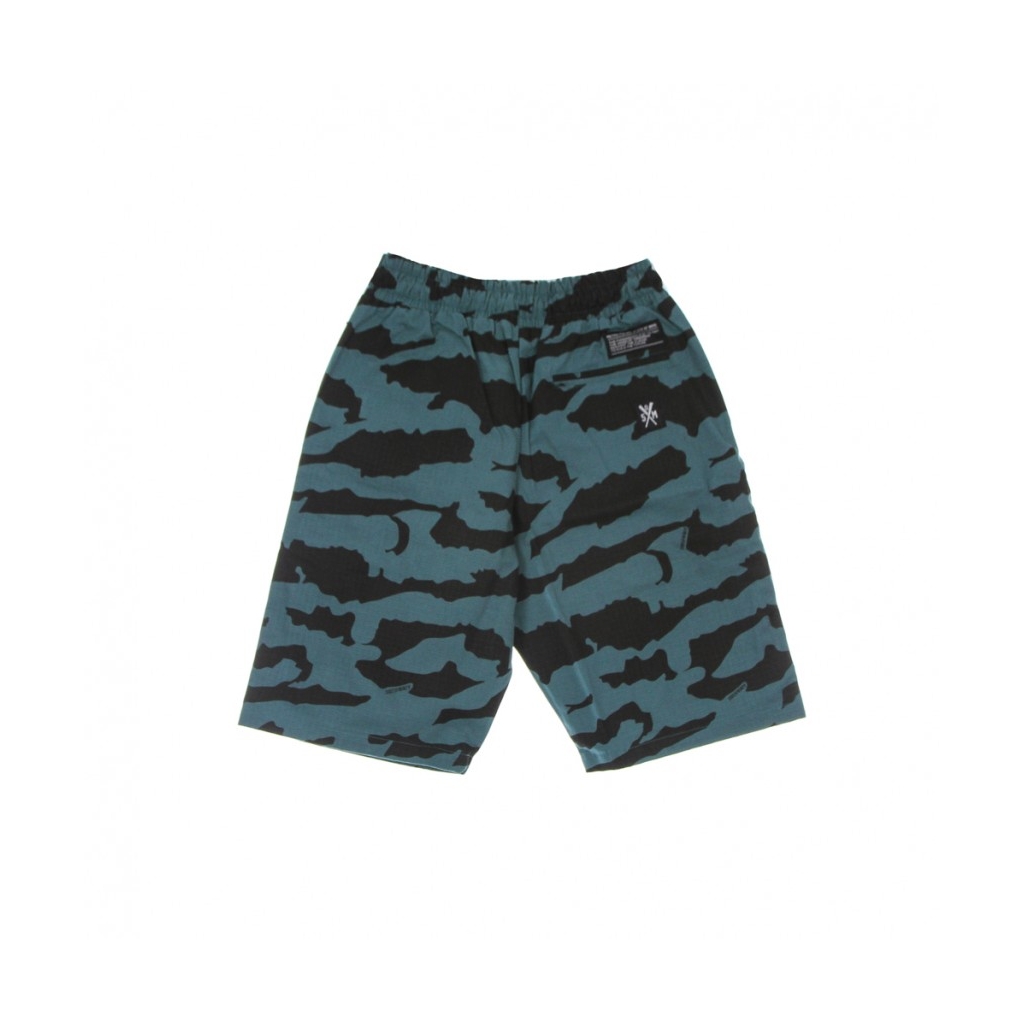 pantalone corto uomo retrofuture shorts TEAL CAMO
