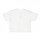 maglietta corta donna tag custom crop tee WHITE