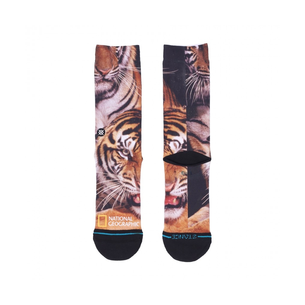 calza media uomo two tigers x national geographic BLACK