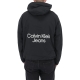 Giacca Calvin Klein Jeans Uomo Stacked Logo Windbreak BEH CK BLACK