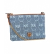 Pochette Flat Denim azzurro